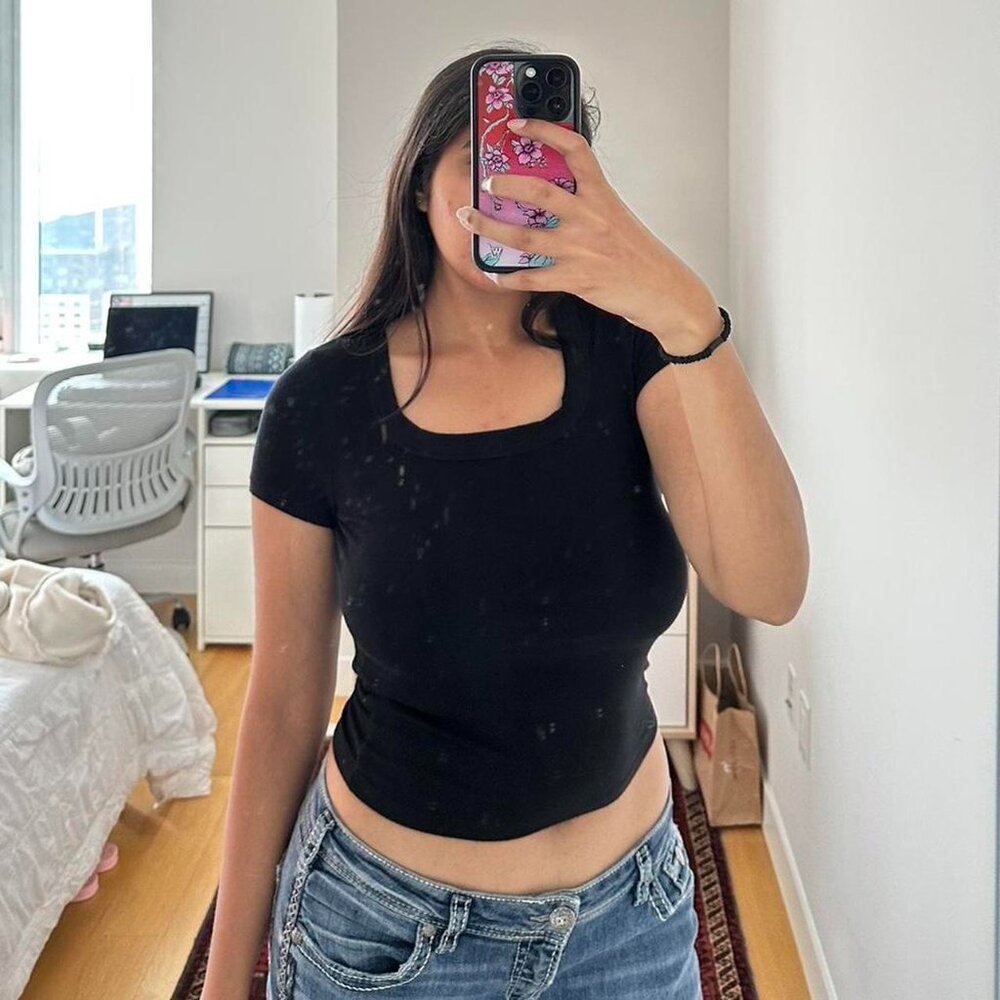 Skims Women's Black T-shirt